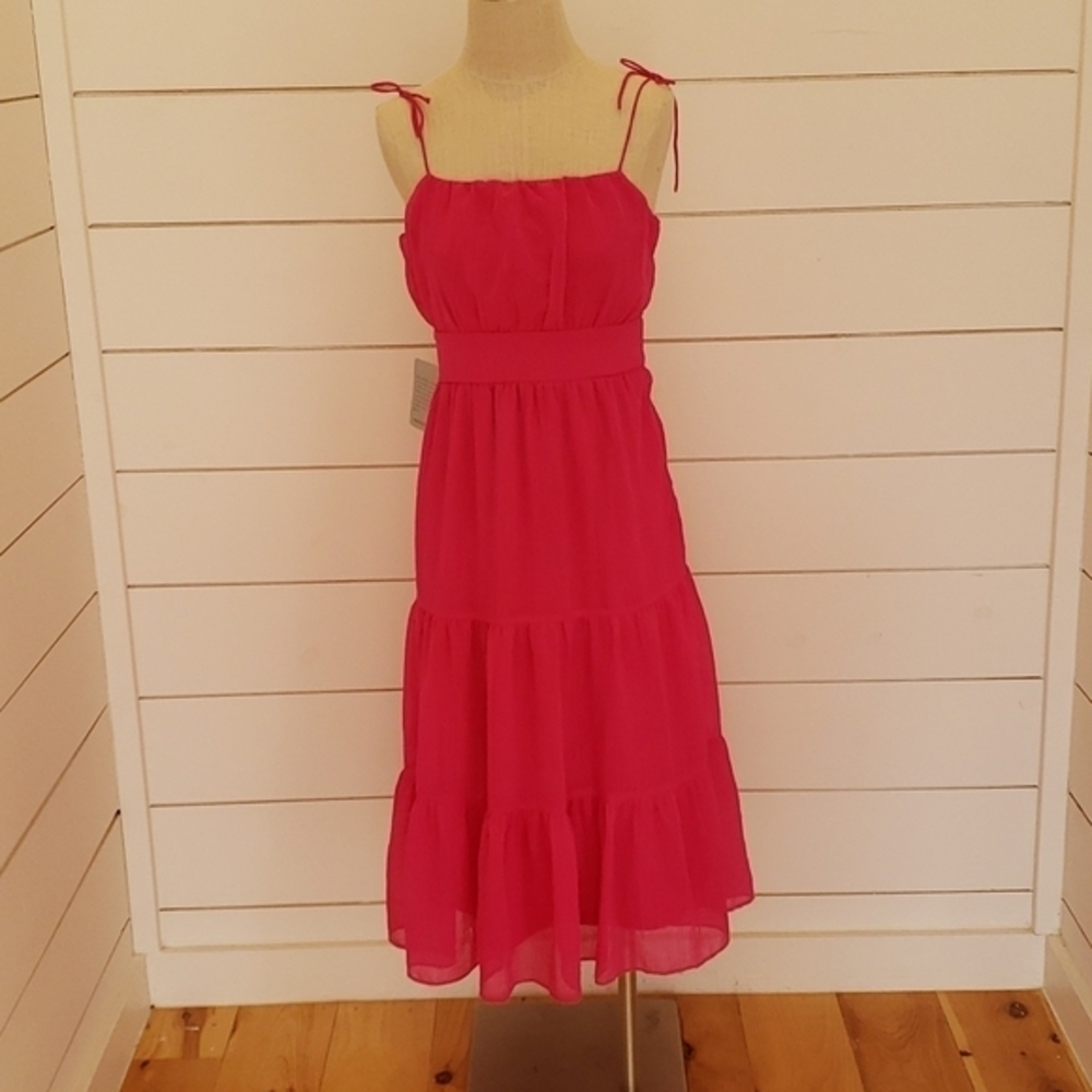 NWT NSR from Nordstrom. small tiered pink sundress. Elle Woods all the way!!!
